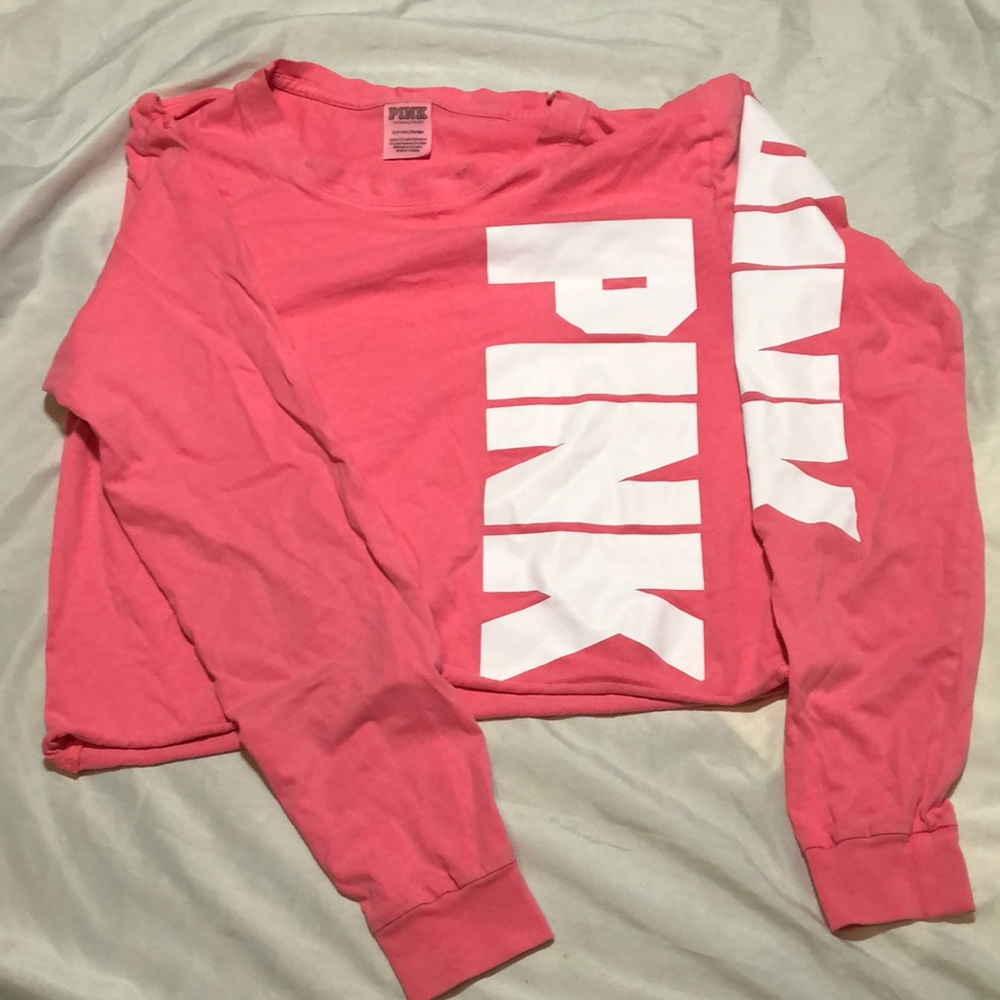 Victoria secret PINK crop long sleeve